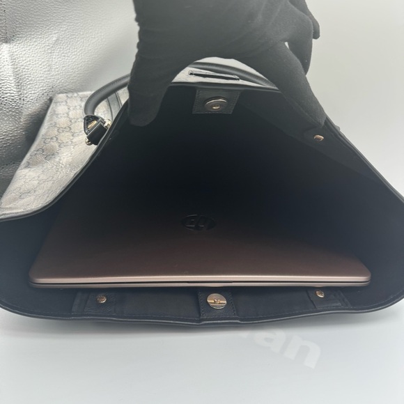 Gucci Black and Gray Signature Tote | Good Condition - Picture 16 of 17